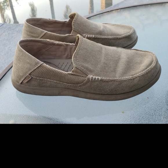 Crocs Santa Cruz Shoes Men’s 9 Taupe Slip-On Comfort Casual Loafers 2020… - Picture 6 of 11